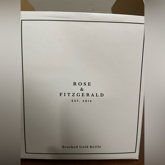 Rose & Fitzgerald Brushed Gold Kettle - Picture 3 of 6